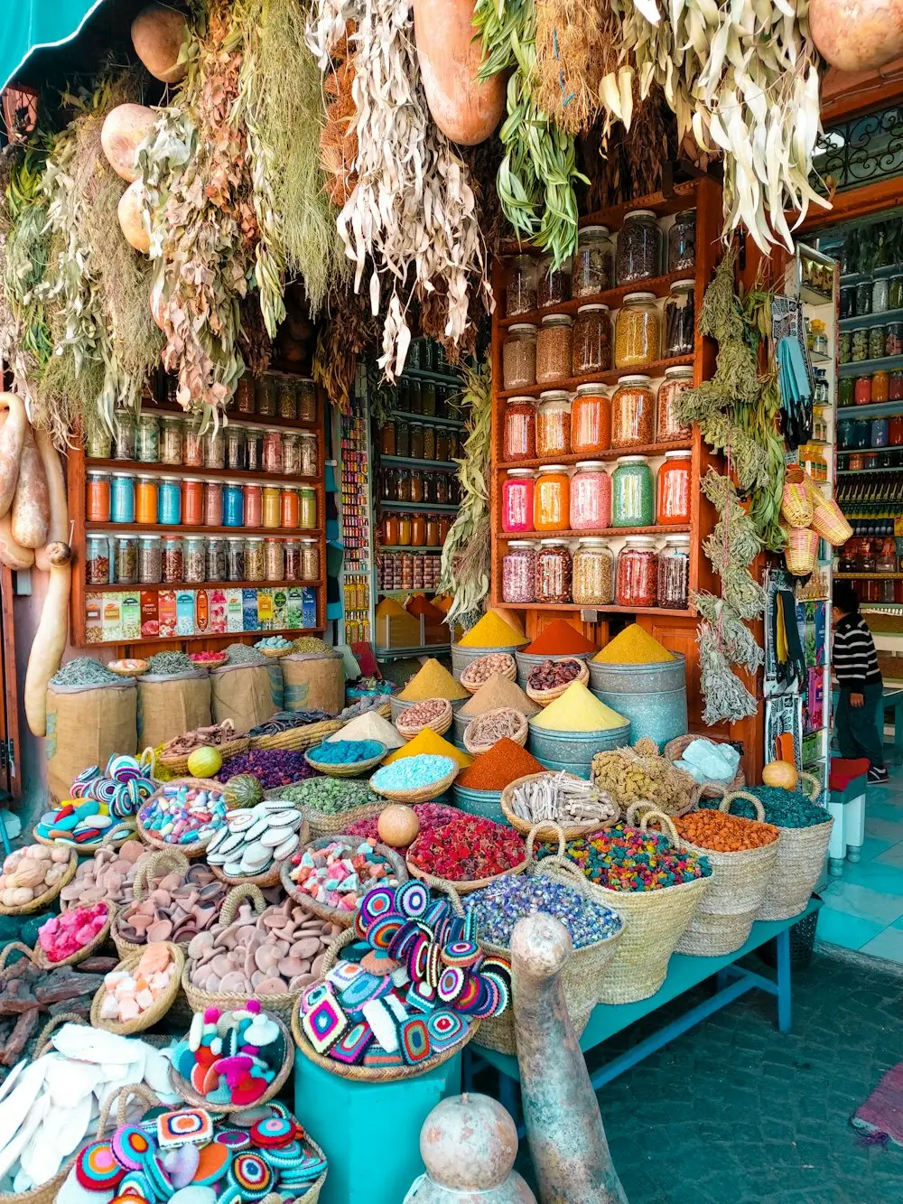 Étal d’épices dans un souk